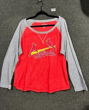 St. Louis Cardinals Shirt Womens Size 3X MLB Baseball Soft As A Grape
